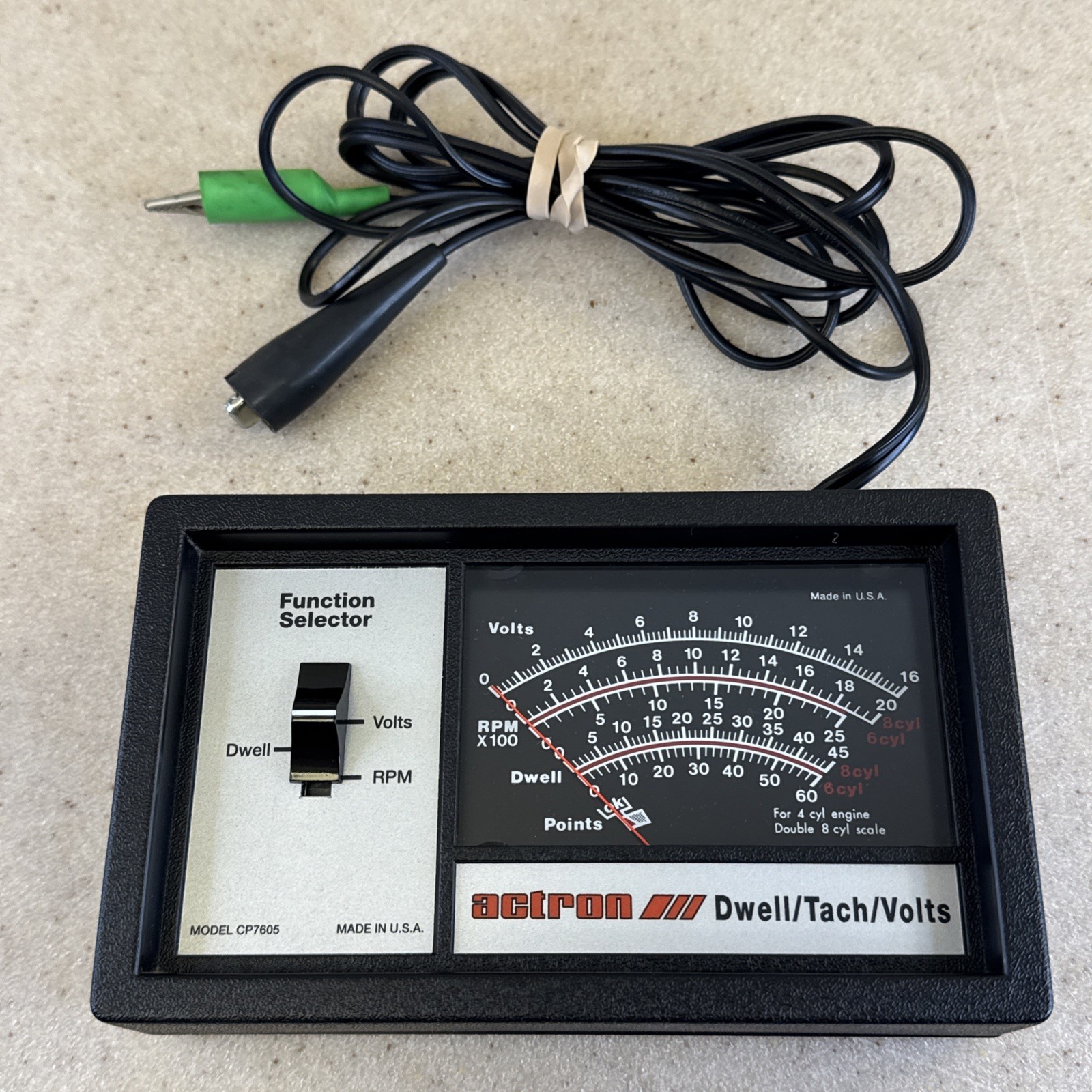 Actron CP7605 Dwell Meter Tachometer Voltmeter Analyzer