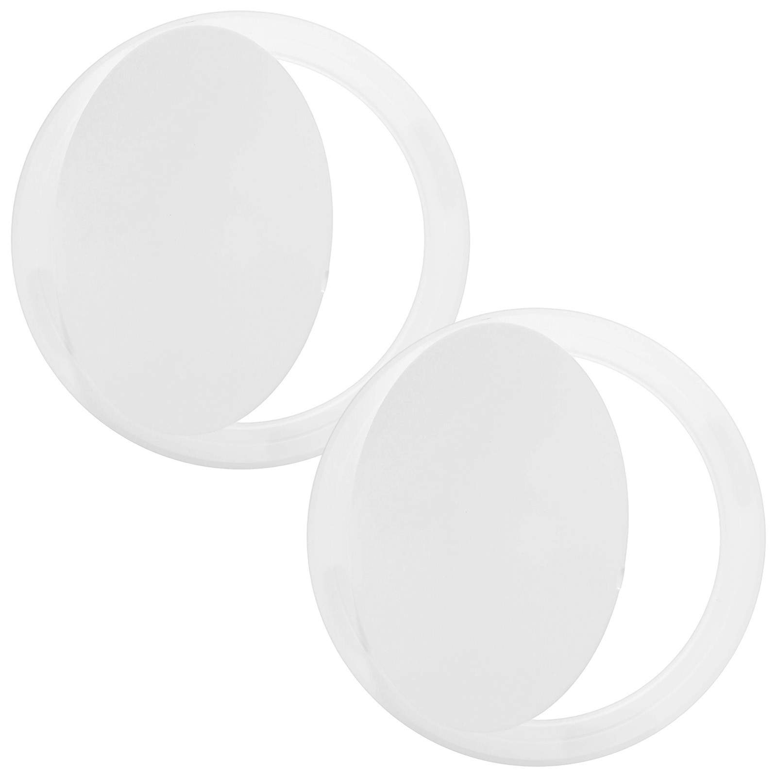 2-Pack Access Panel for Drywall, 8x8 Inch Round Plastic Removable [White]