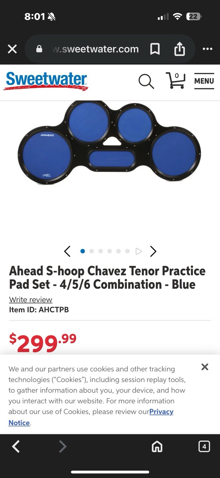Quad Practice Pads Barely Used
