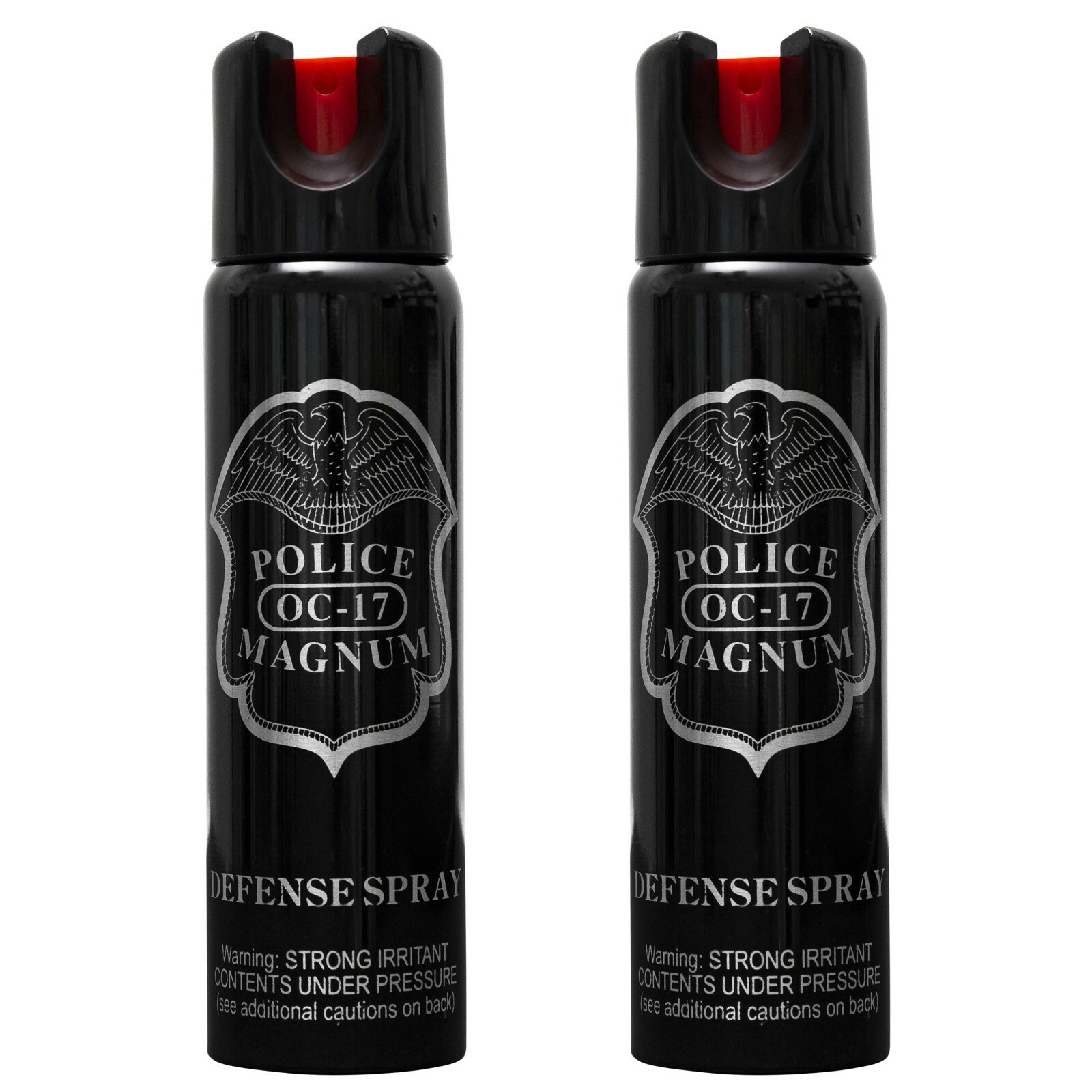 2 Police Magnum pepper spray 4 ounce Safety Twist Lock Stream Defense Security