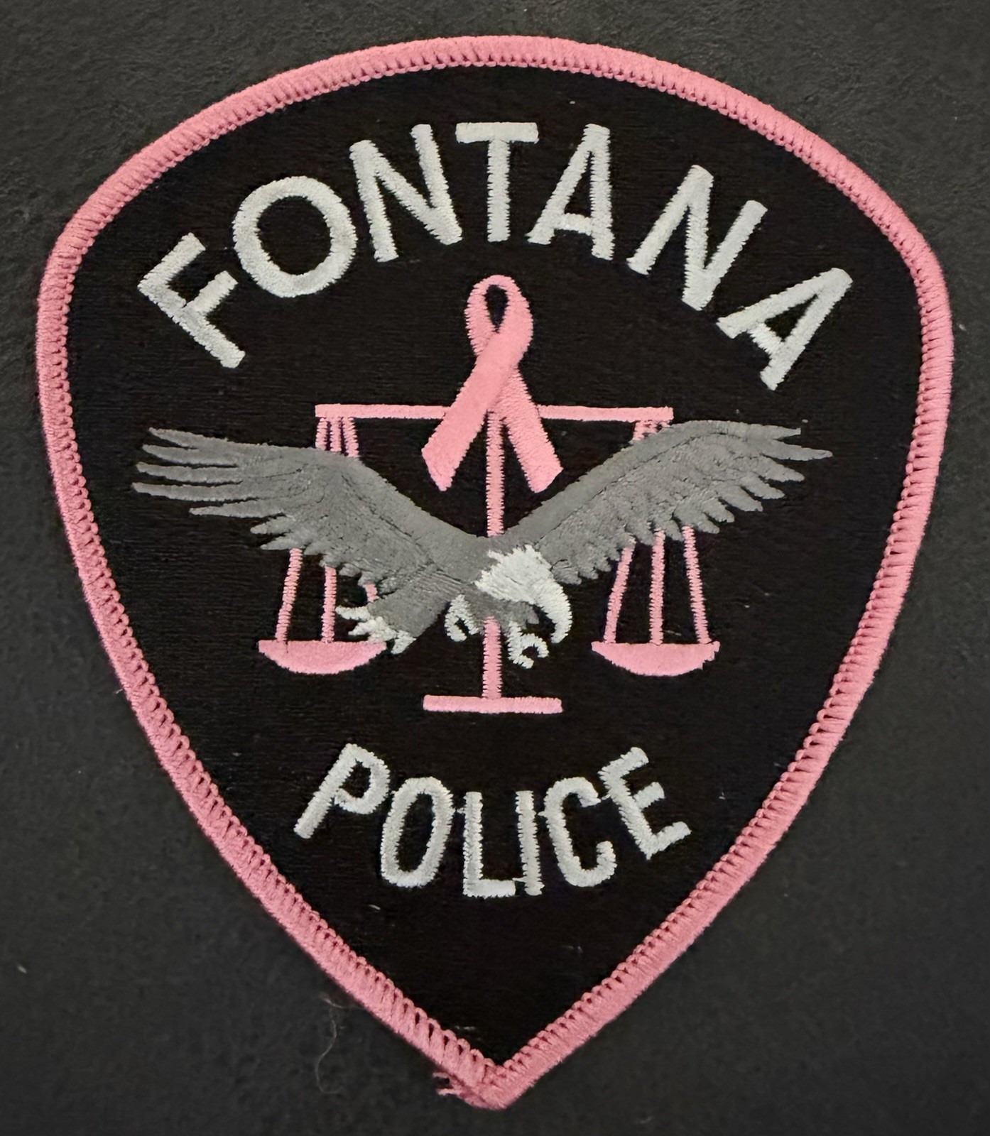 California Pink Police Patch. Fontana