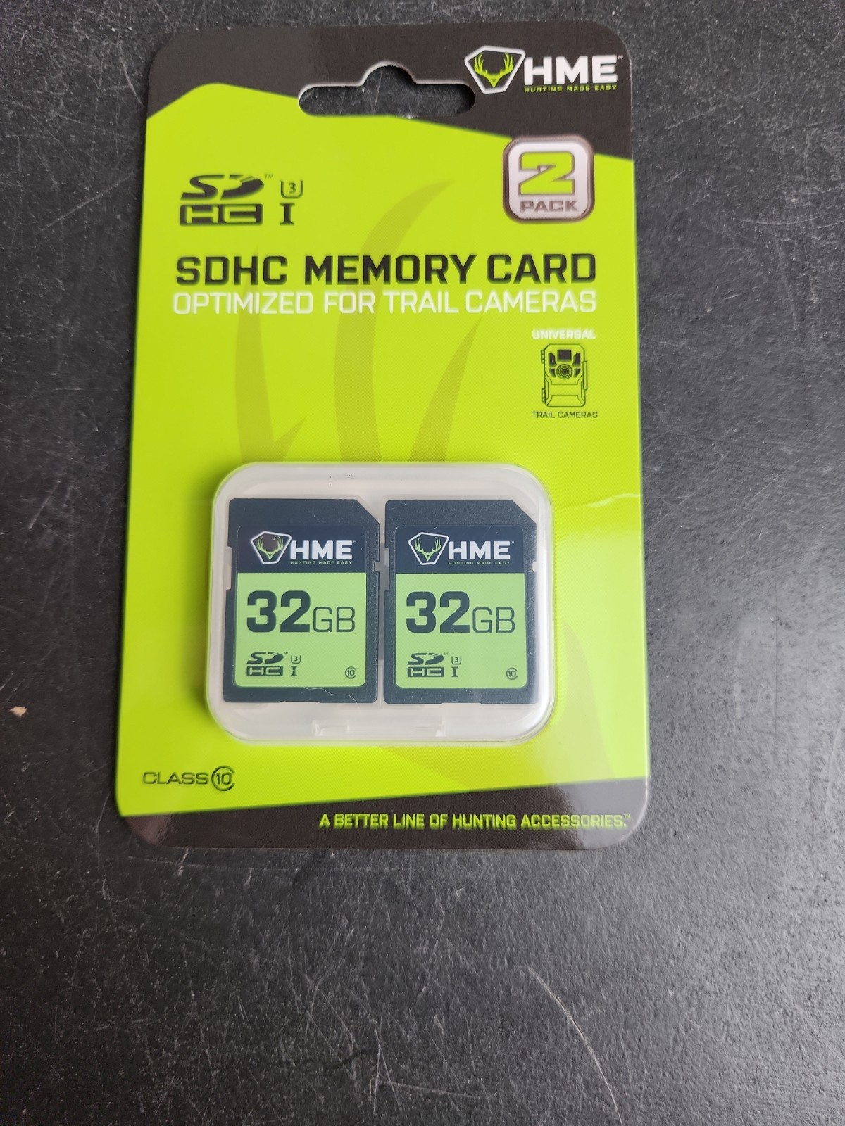 2pk HME SDHC 32GB Memory Cards Trail Cameras High Quality Photo Video 10 Class