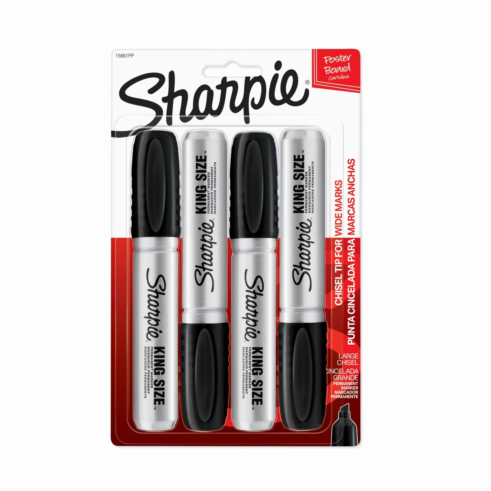 Sharpie King Size Permanent Marker Large Chisel Tip Great for Poster Boards B...