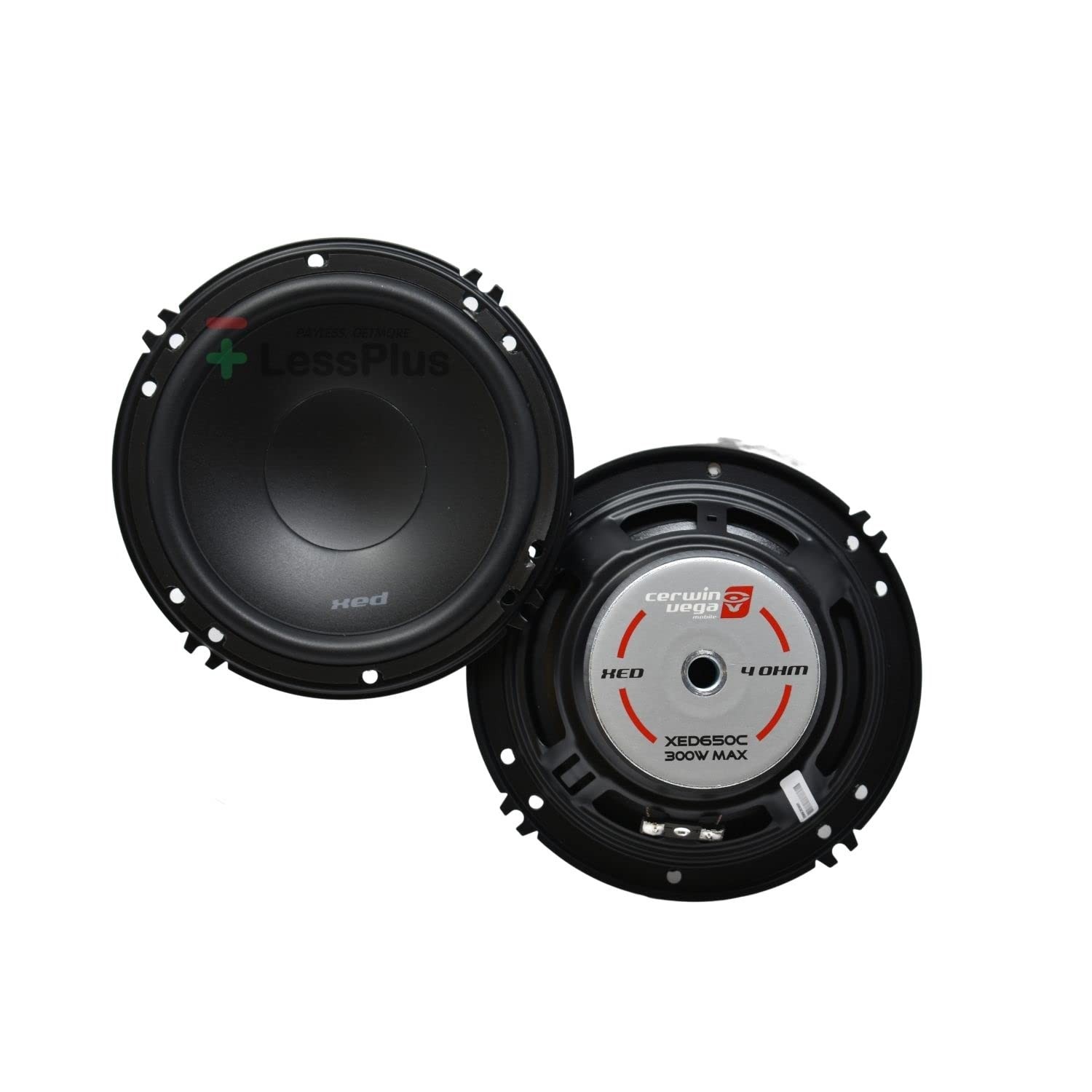 CERWIN-VEGA! XED650C 6.5" 300W 2-Way Car Audio Component 300W, black