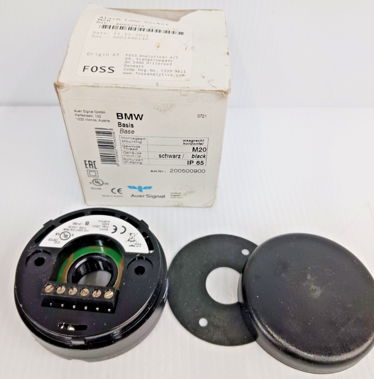 New Auer Signal 200500900 Alarm Lamp Socket