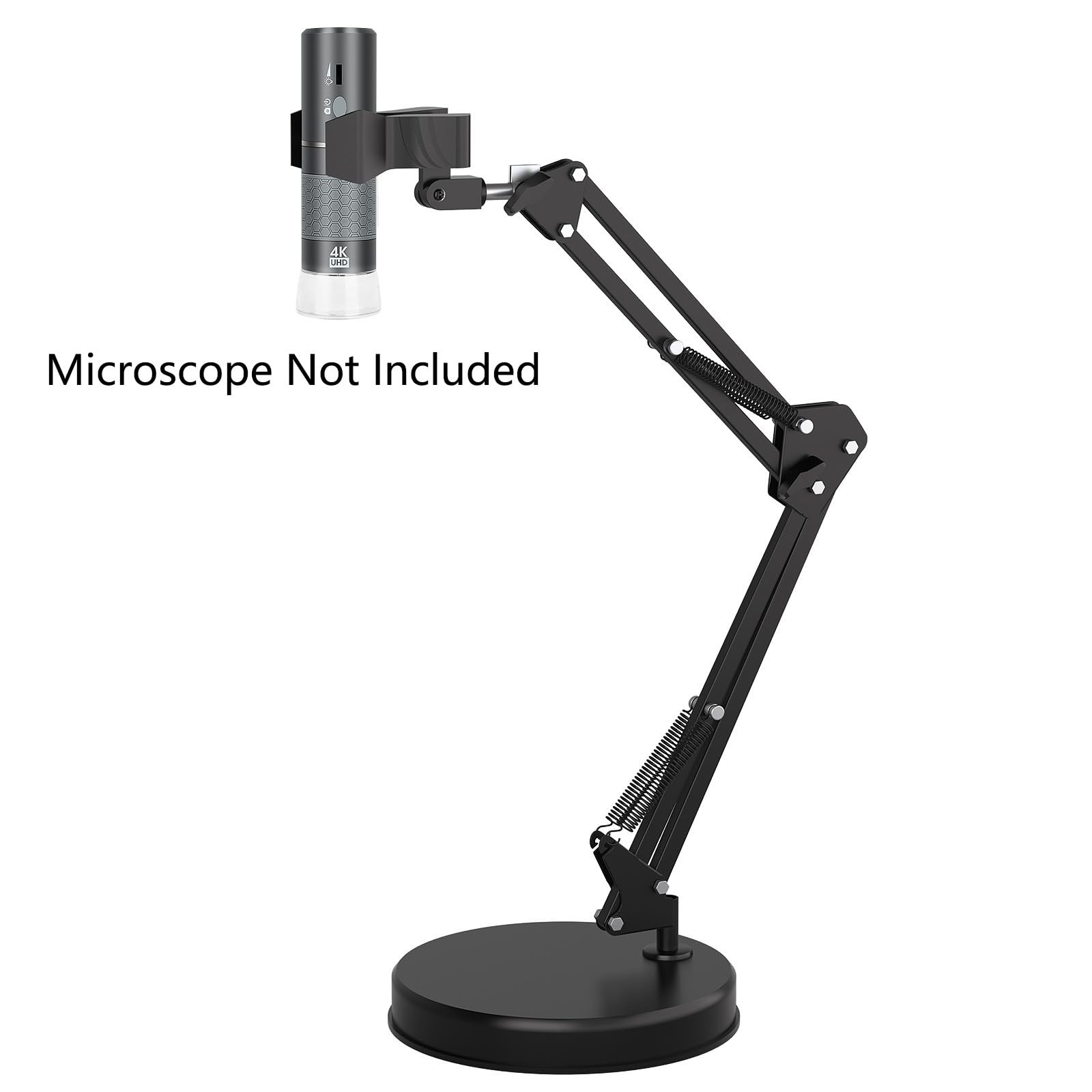 Bysameyee Flexible Arm Stand for Digital Microscope, 21.6” Height Black