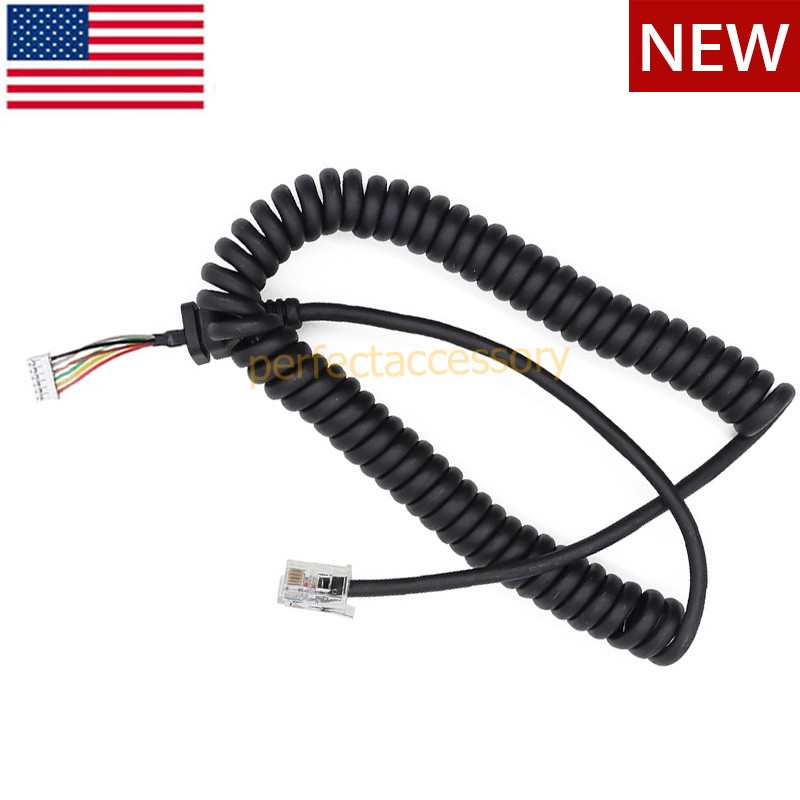 Mic Cable for Yaesu MH-48A6J FT-7800 FT-8800 FT-8900 FT-7100M FT-2800M FT-8900R