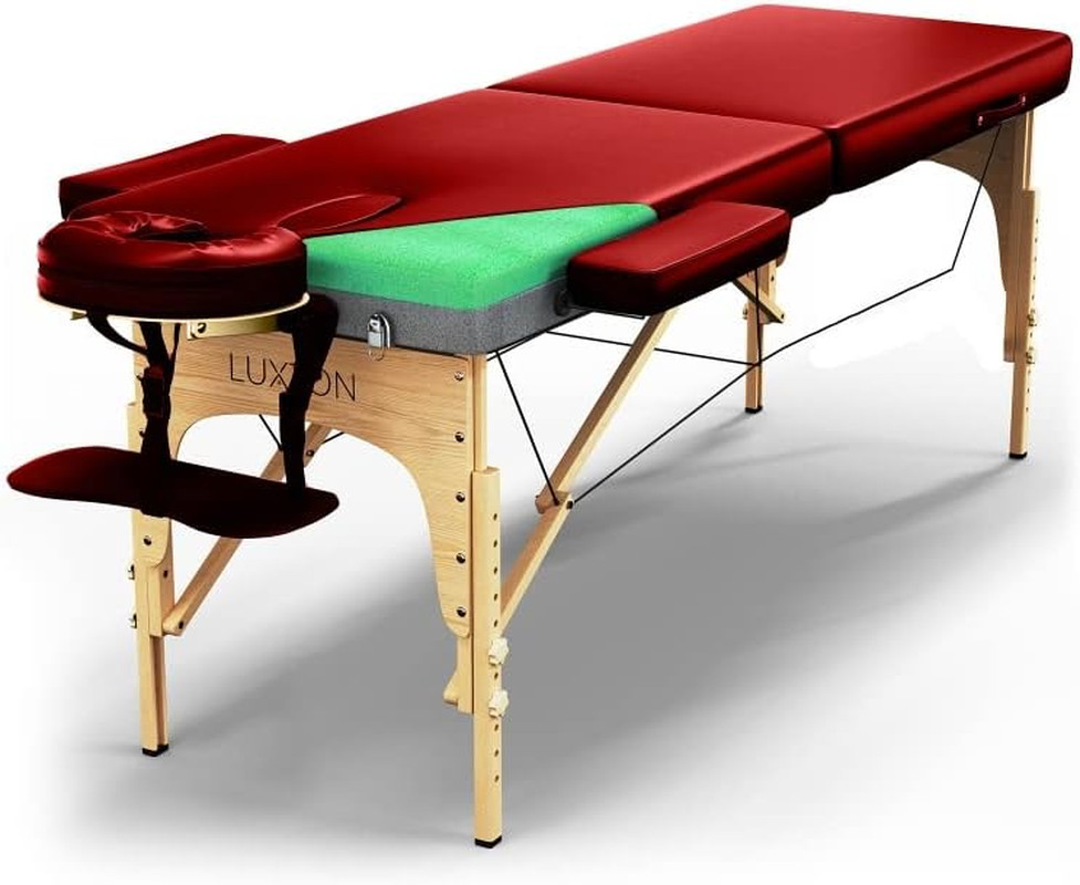 Premium Foam Massage Table Portable Foldable Massage Bed Height Adjustable, 72 I