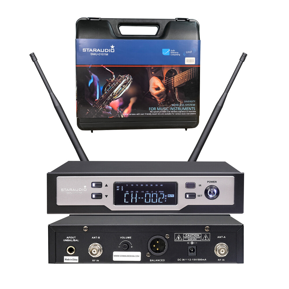 Wireless UHF Guitar Microphone System Guitar Straight pug Angled plug Stage Mic