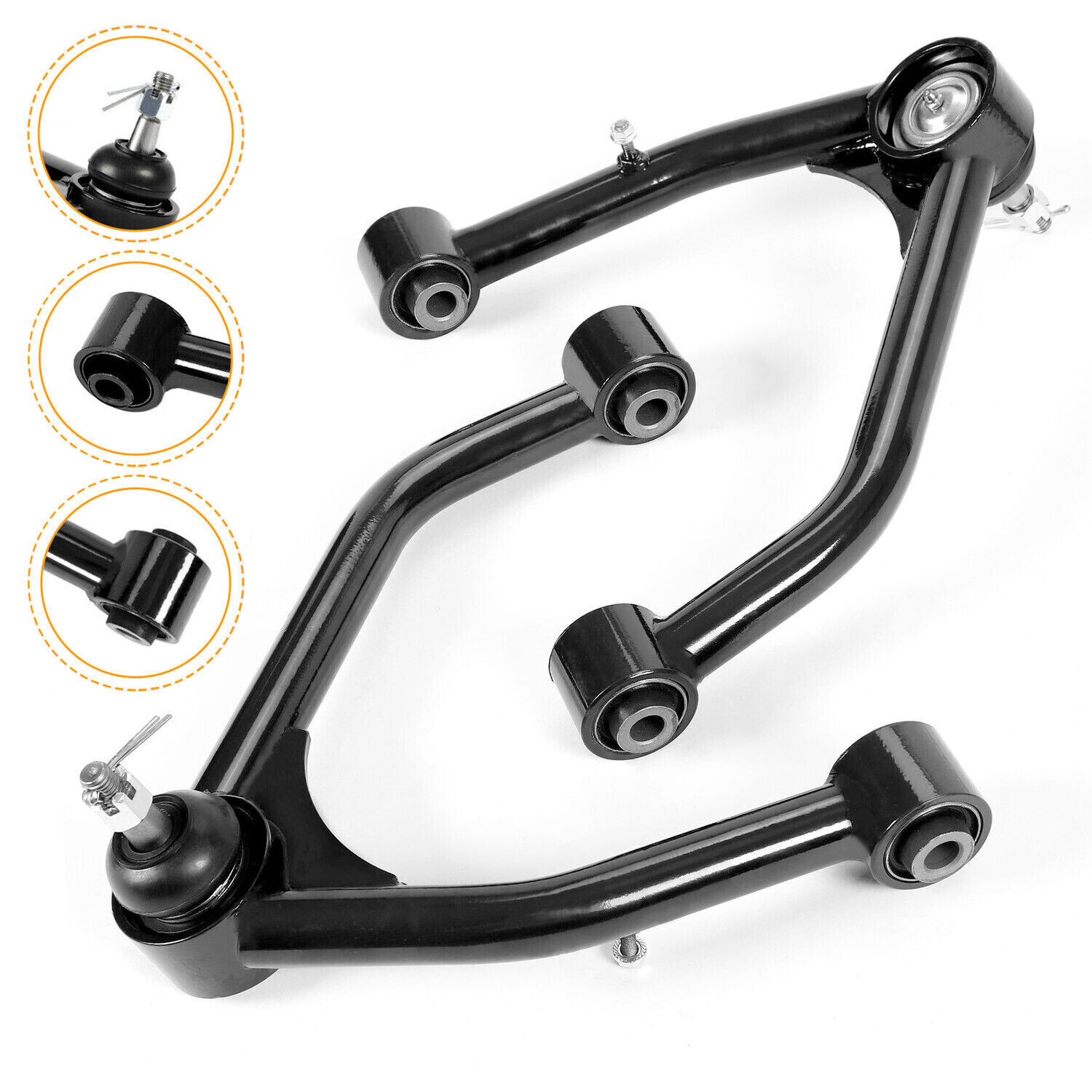2-4" Lift Front Upper Control Arms for 2007-2018 Silverado Sierra 2WD 4WD STEEL