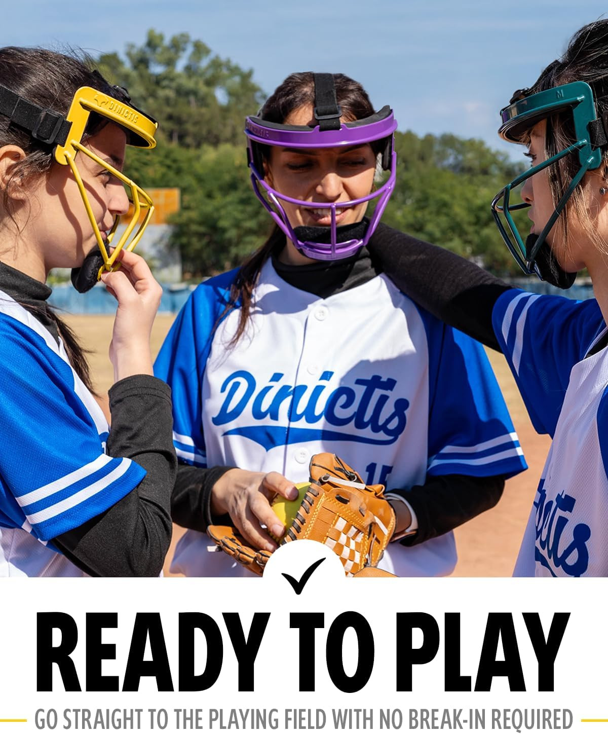 Softball Face Mask, Lightweight, Comfortable, with Wide Field Vision, Durable an