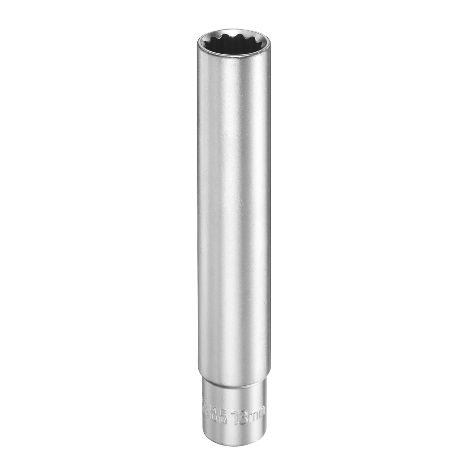 12 Points Deep Socket 3/8" Drive 13mm Nickel Plating Flip Sleeve 4.7" Long