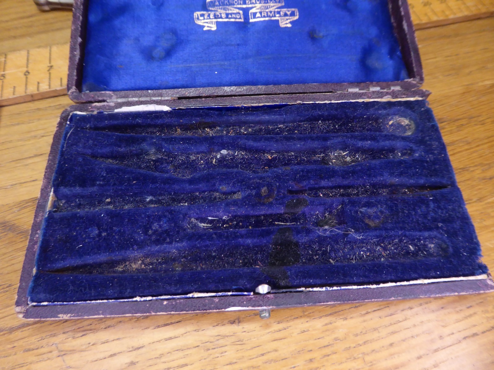 Antique Jackson Bros Drawing Set / Geometry Set .Cased Jackson Bros Compass set