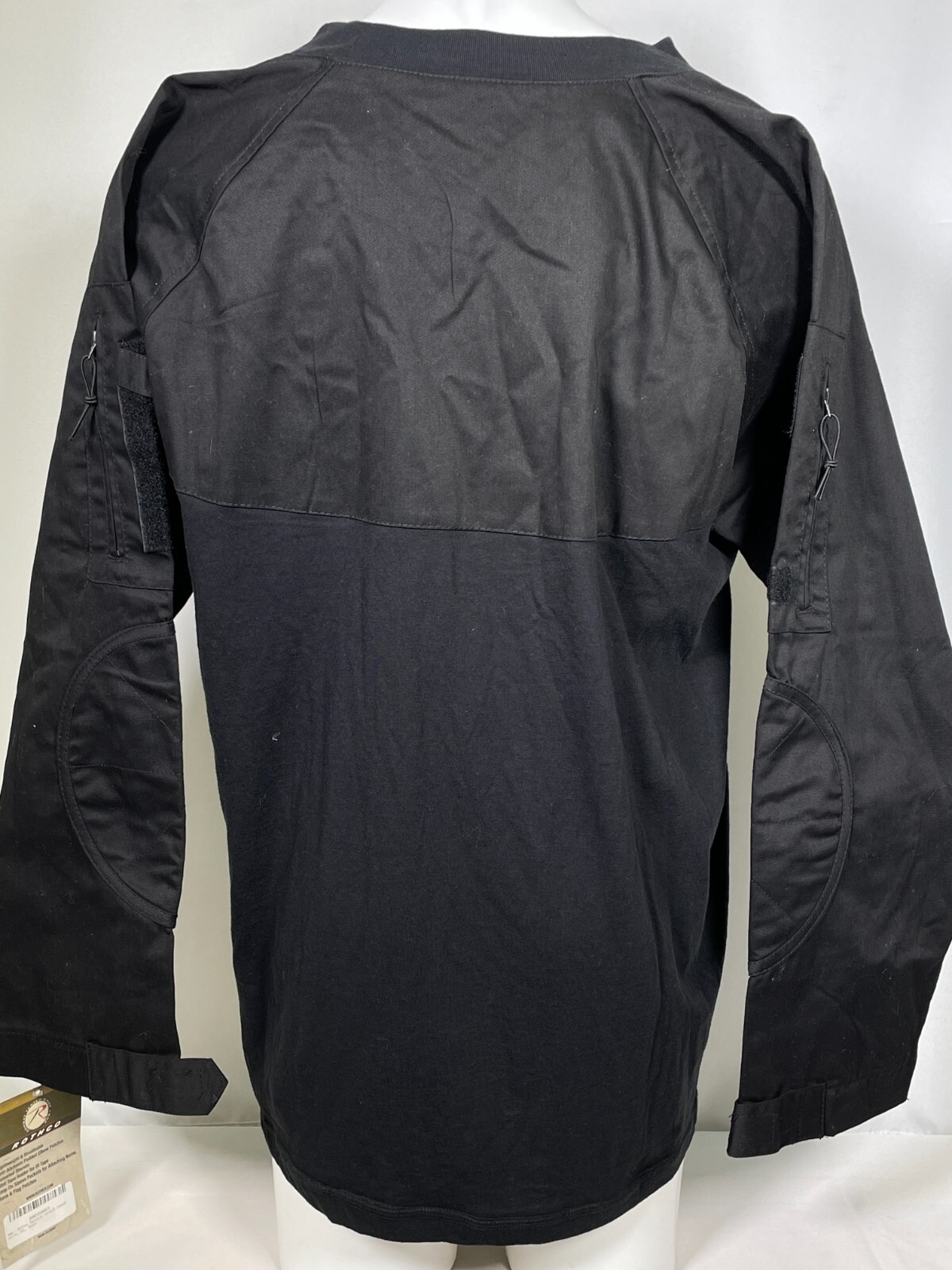 Rothco Tactical Airsoft Combat Long Sleeve Black Shirt Men's XXL NWT