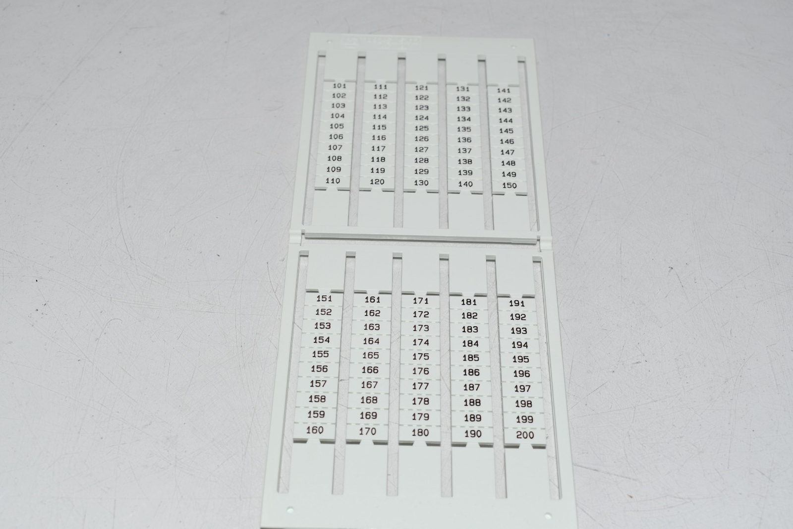 NEW Allen Bradley 1492-SM5X12 SNAP-IN MARKER CARD 5 MM X 12 MM NO TEXT