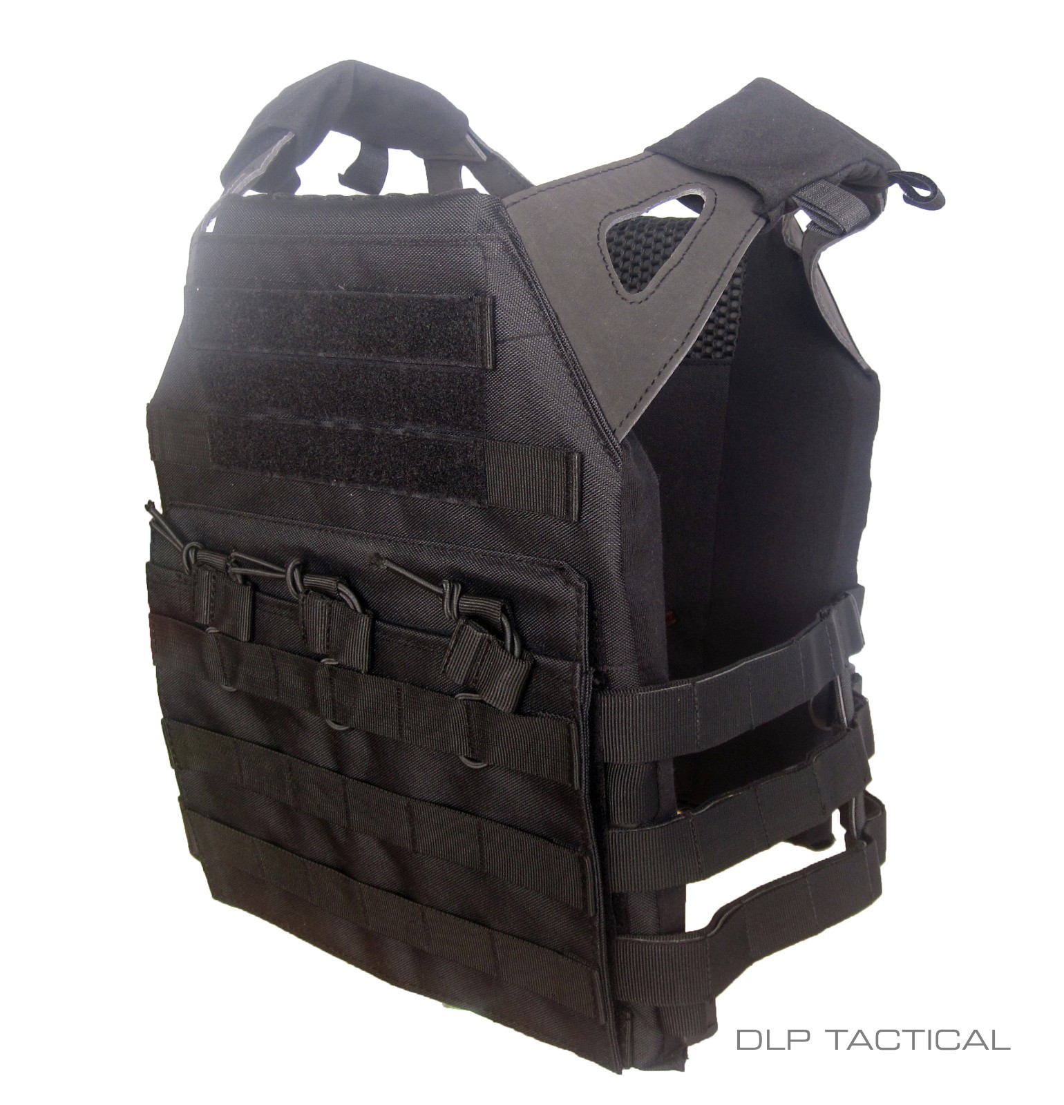 DLP Tactical WRAITH JPC MOLLE plate carrier vest in DELTA BLACK