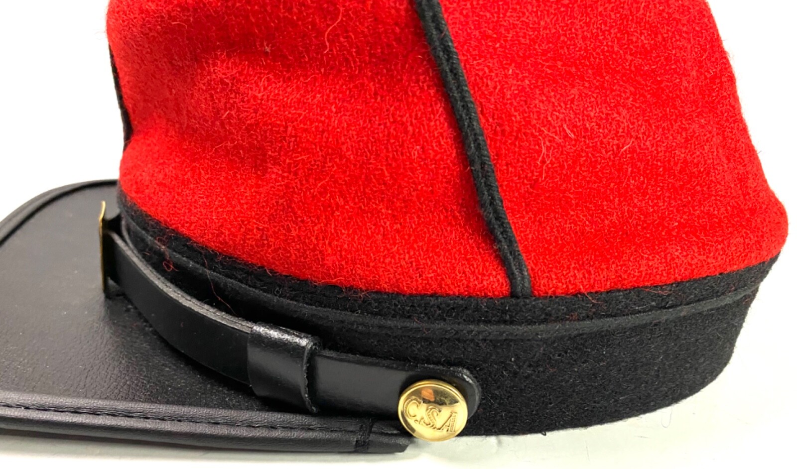 CIVIL WAR CSA CONFEDERATE INFANTRY WOOL KEPI FORAGE CAP HAT-MEDIUM
