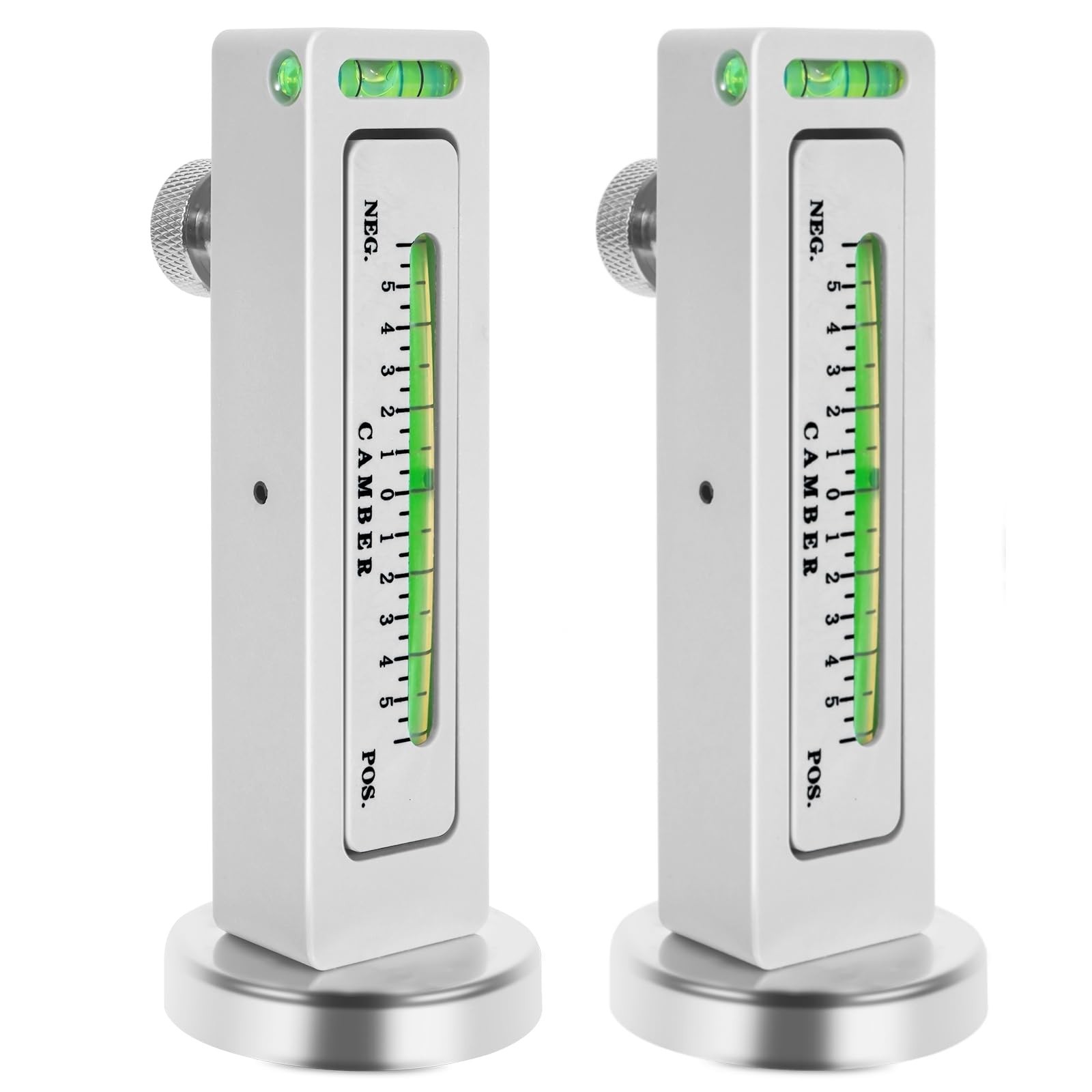 2 Pack Adjustable Magnetic Wheel Alignment Tools - Camber & Caster Gauge for Aut