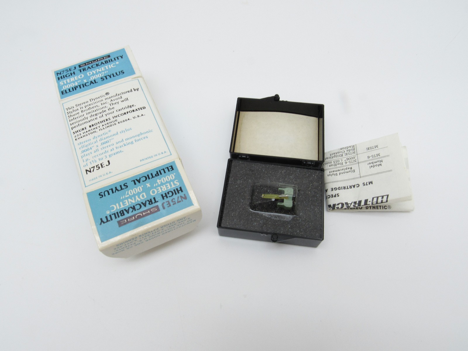 Shure N75EJ elliptical diamond stylus 0004°x x.0007" NOS NIB NEW