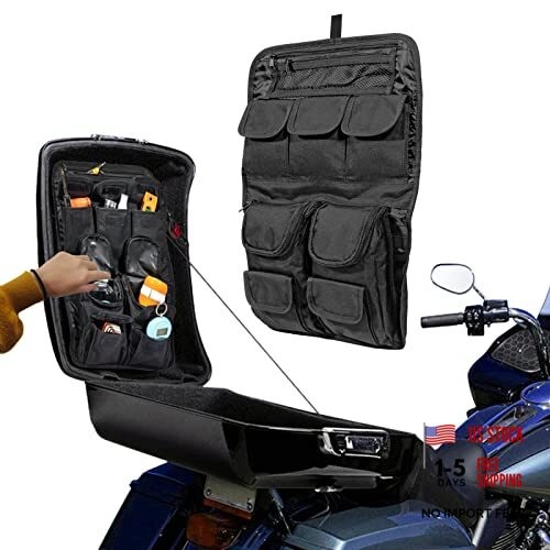 Tour Pack Lid Organizer Saddlebags Tour Luggage Storage Bag Compatible with