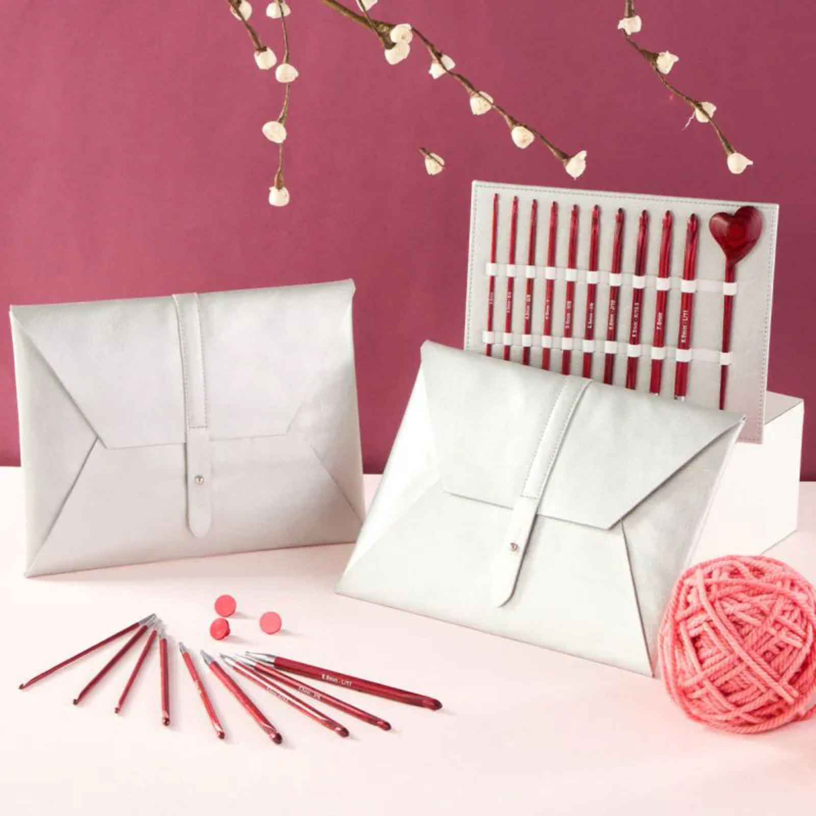KnitPro Crochet Hook Set: Tunisian: Amore - Knitting Pins set - Gift set