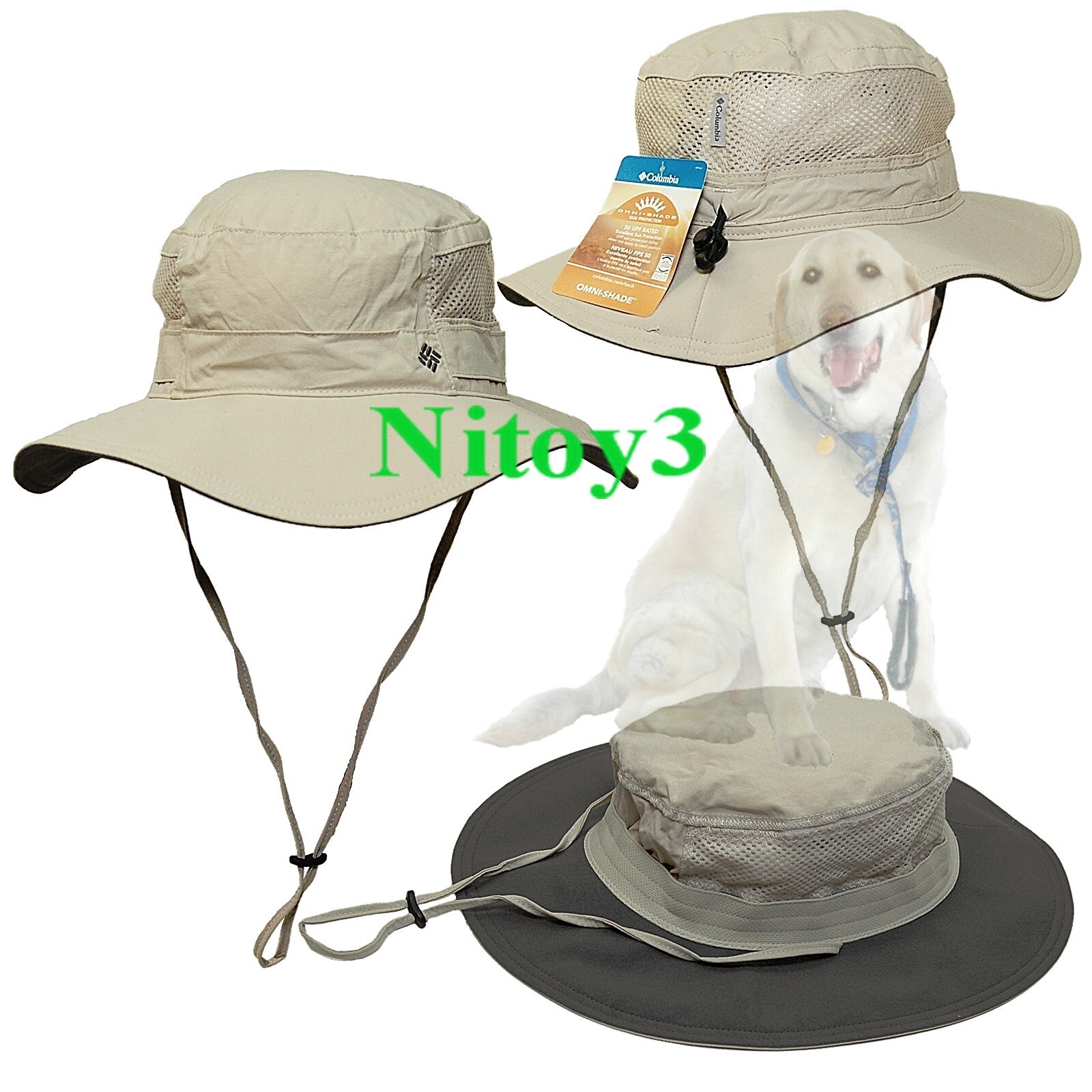 Columbia Omni Shade Bell Ranch Booney Hat-Cap Unisex One Size Adjustable-UPF 50