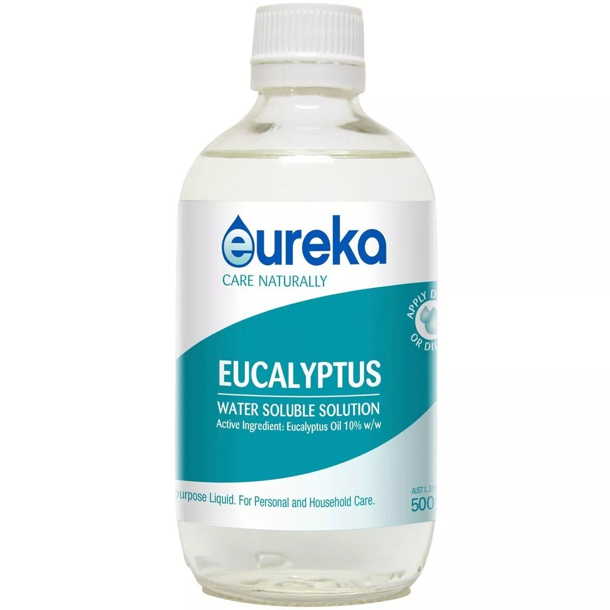 Eureka Eucalyptus Water Soluble Solution 500ml Natural Disinfectant Antisepic