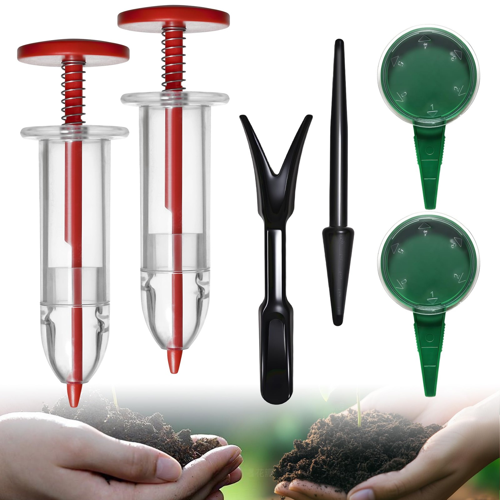 Mini Seed Spreader Set, Seed Planter Tool for Small Seed, Tiny Seed Dispenser...