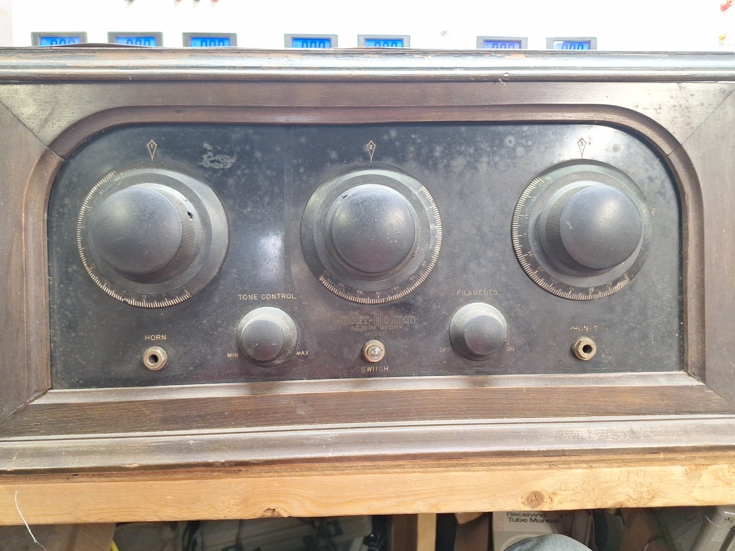 Rare 1920s Tube Radio Ambler-Holman New York No2257 Model TR5 TRF