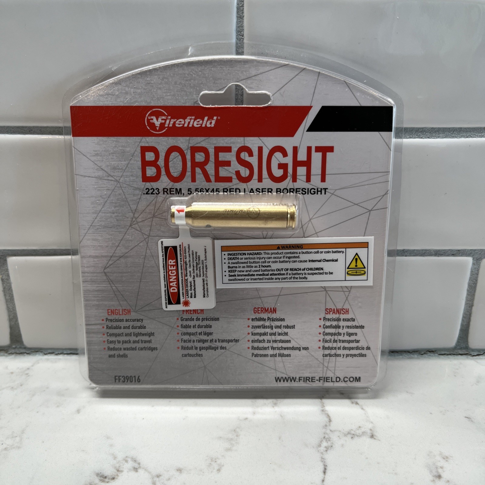 Firefield Laser Bore Sight .223 / 5.56x45 with Batteries – New Sealed