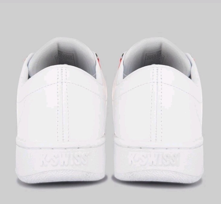 K-Swiss Mens Classic Lx 03343 11 White/red Men's Tennis Shoe's