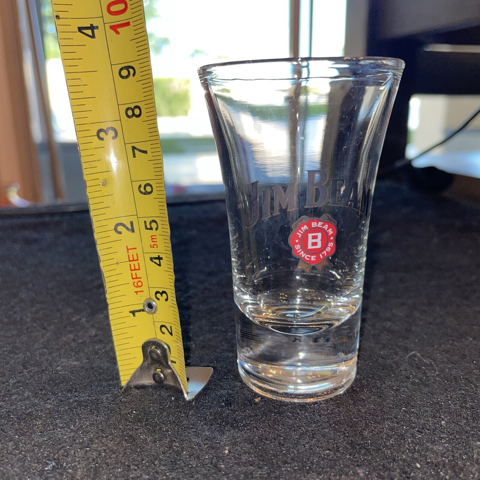 JIM BEAM Shot Glass Tall Double