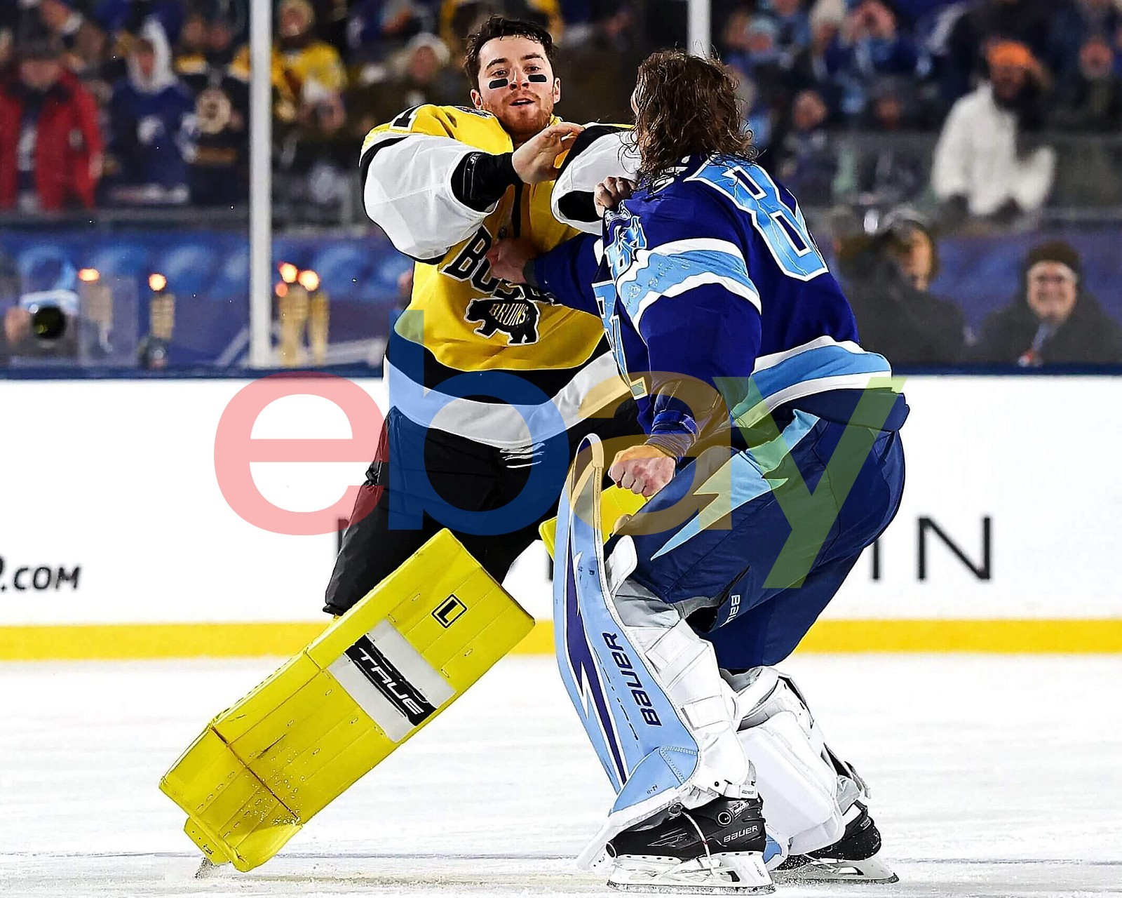 Jeremy Swayman vs Andrei Vasilevskiy Bruins Lightning 8x10 NHL Hockey Photo