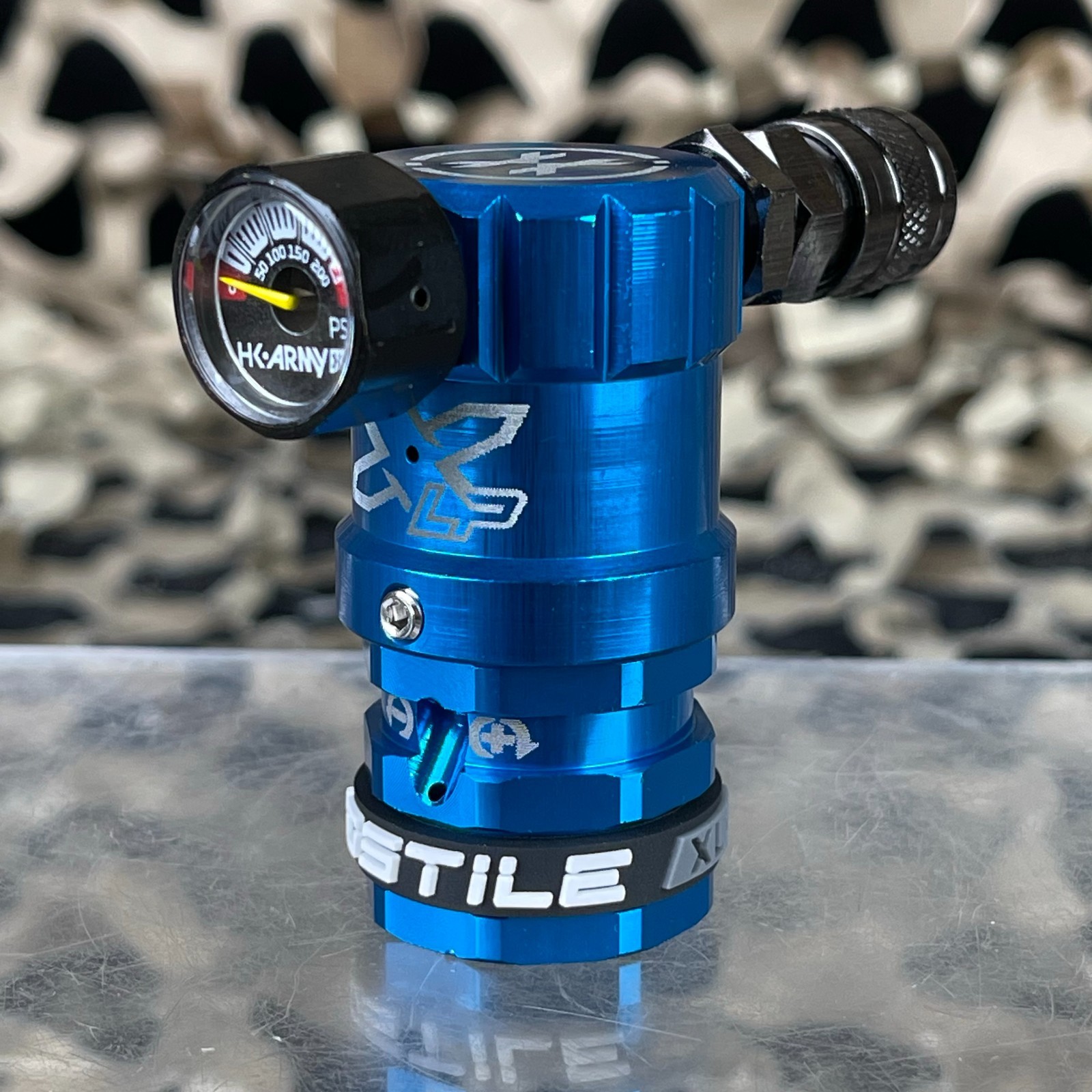 NEW HK Army Hostile Airsoft XLP Regulator w/ Side Port - Blue