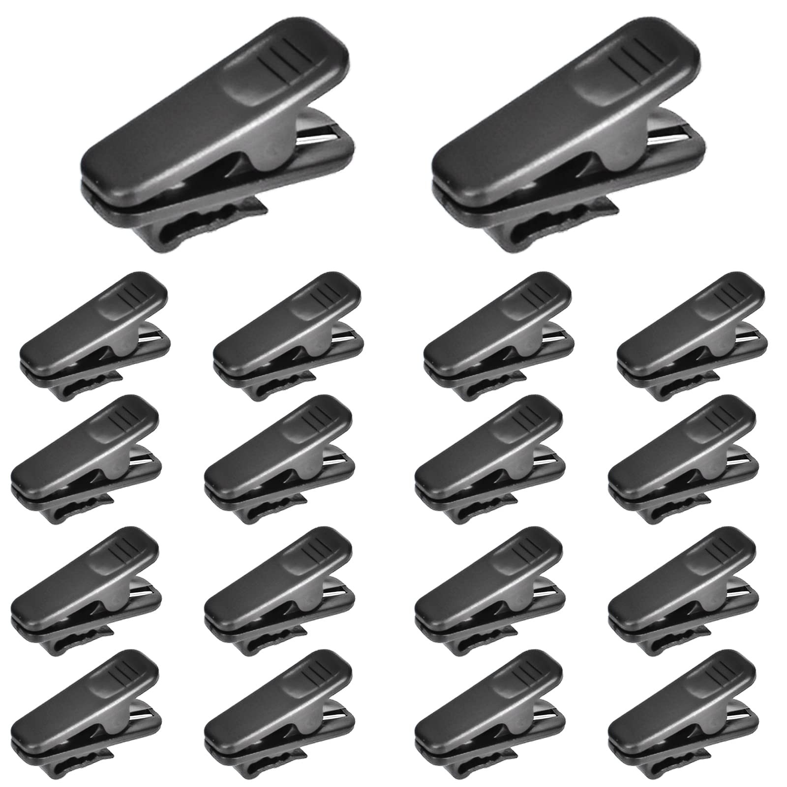 Earphone Wire Clips 20 Pcs 2.4 mm diameter wire, 1 inch x 0.35 clip