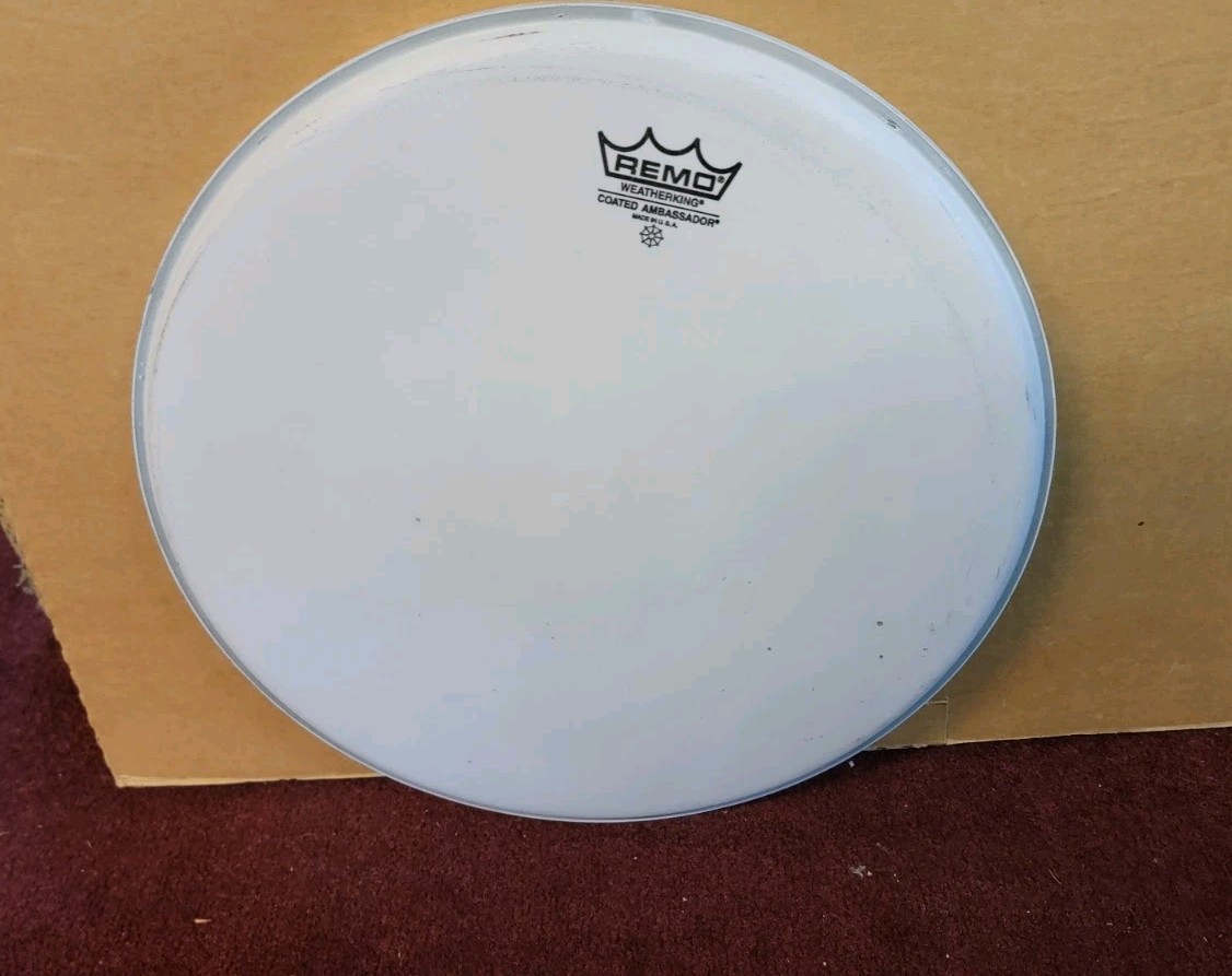 Remo WeatherKing Coated White Ambassador Drum Head  14 Inches New Old Stock