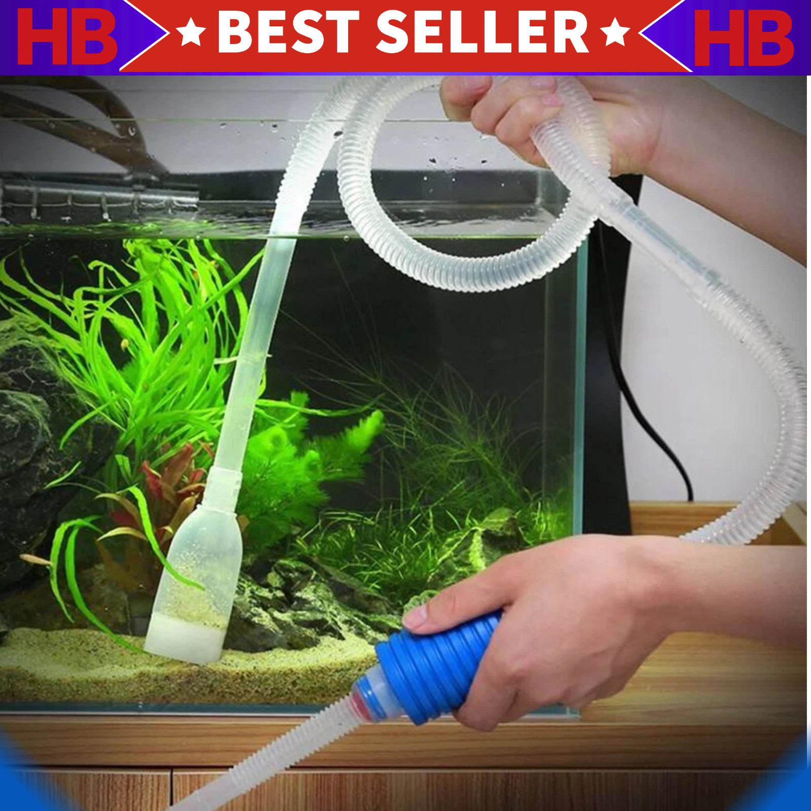 Fish Tank Filter Aquarium Gravel Cleaner Fish Tank Manual Siphon Water Changer