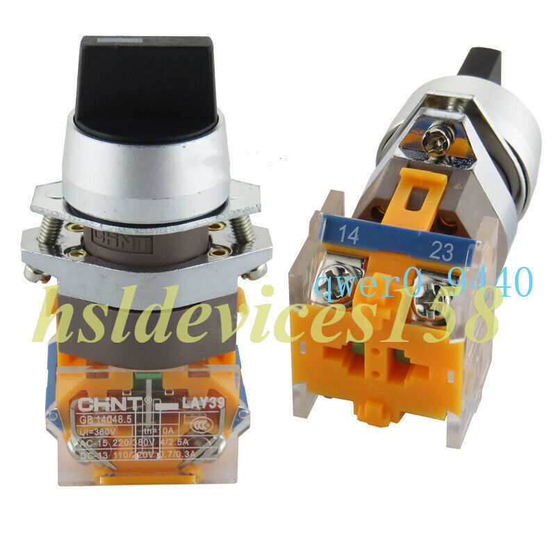 10Pcs/box LAY39-20X-3 2NO 3-Gear Self-locking Knob Switch