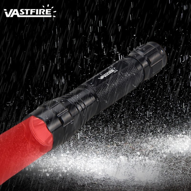 Hunting Red LED Flashlight Torch 500Yards Rechargeable QD 20mm Rail Mount