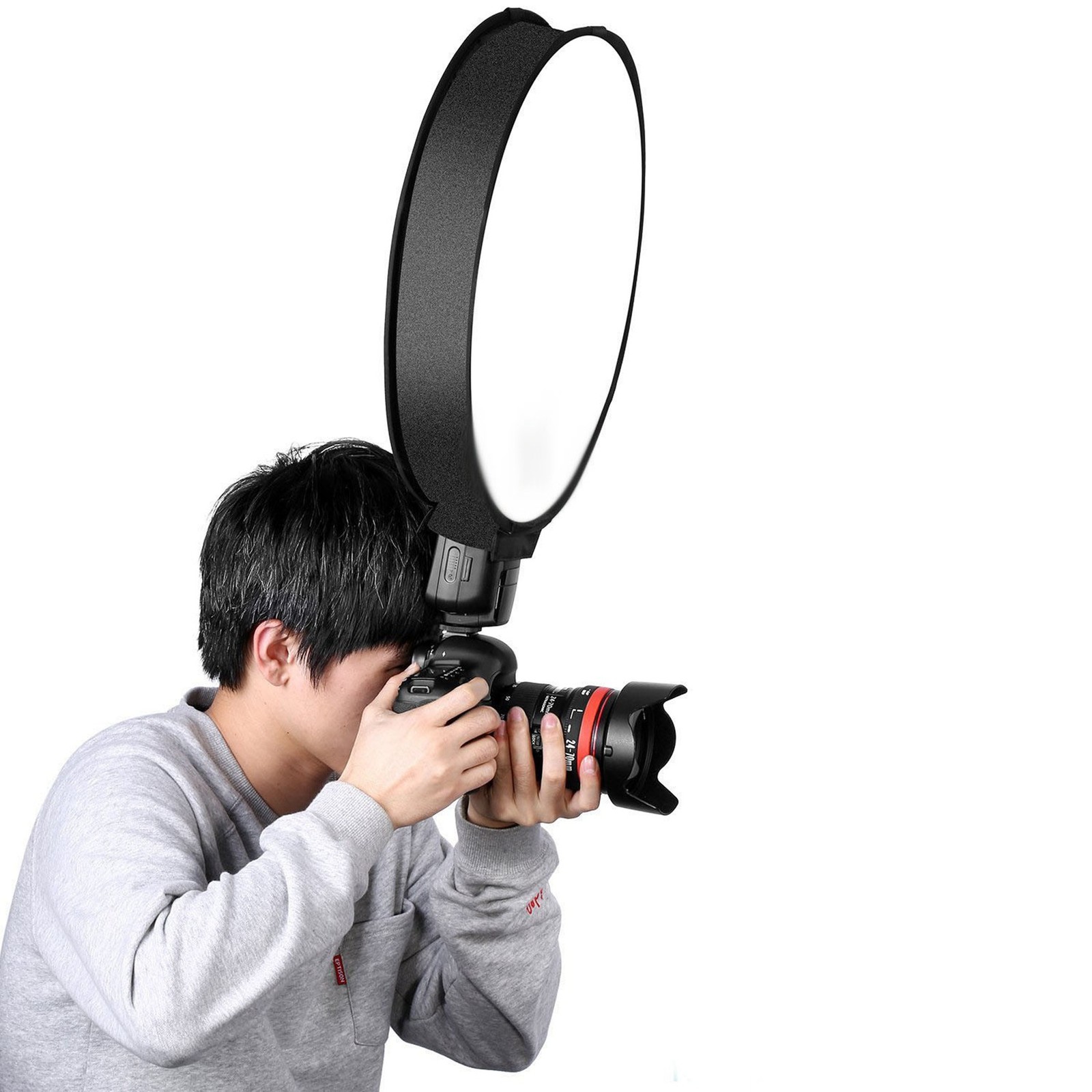 2X 40Cm Round Universal Portable Speedlight Softbox Flash Diffuser On-Top9216