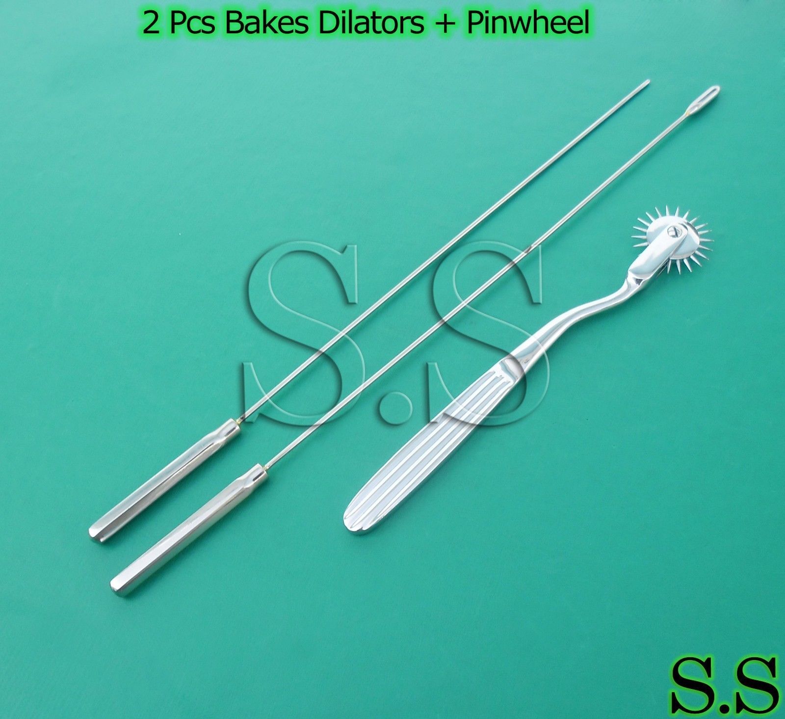 Two Pcs Bakes Rosebud Urethral Sounds 2MM & 5MM PINWHEEL