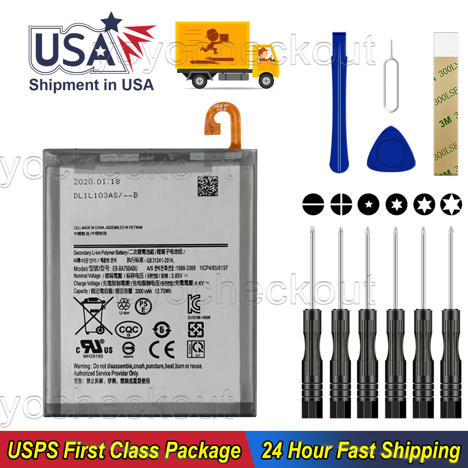For Samsung Galaxy A10 SM-A105F SM-A105F/DS Replacement Battery EB-BA750ABU