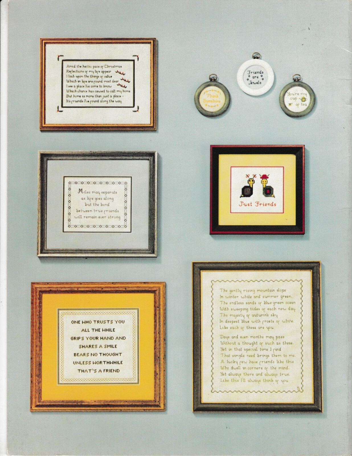 Friends Sayings Cross Stitch | Ann Lee Designs #2