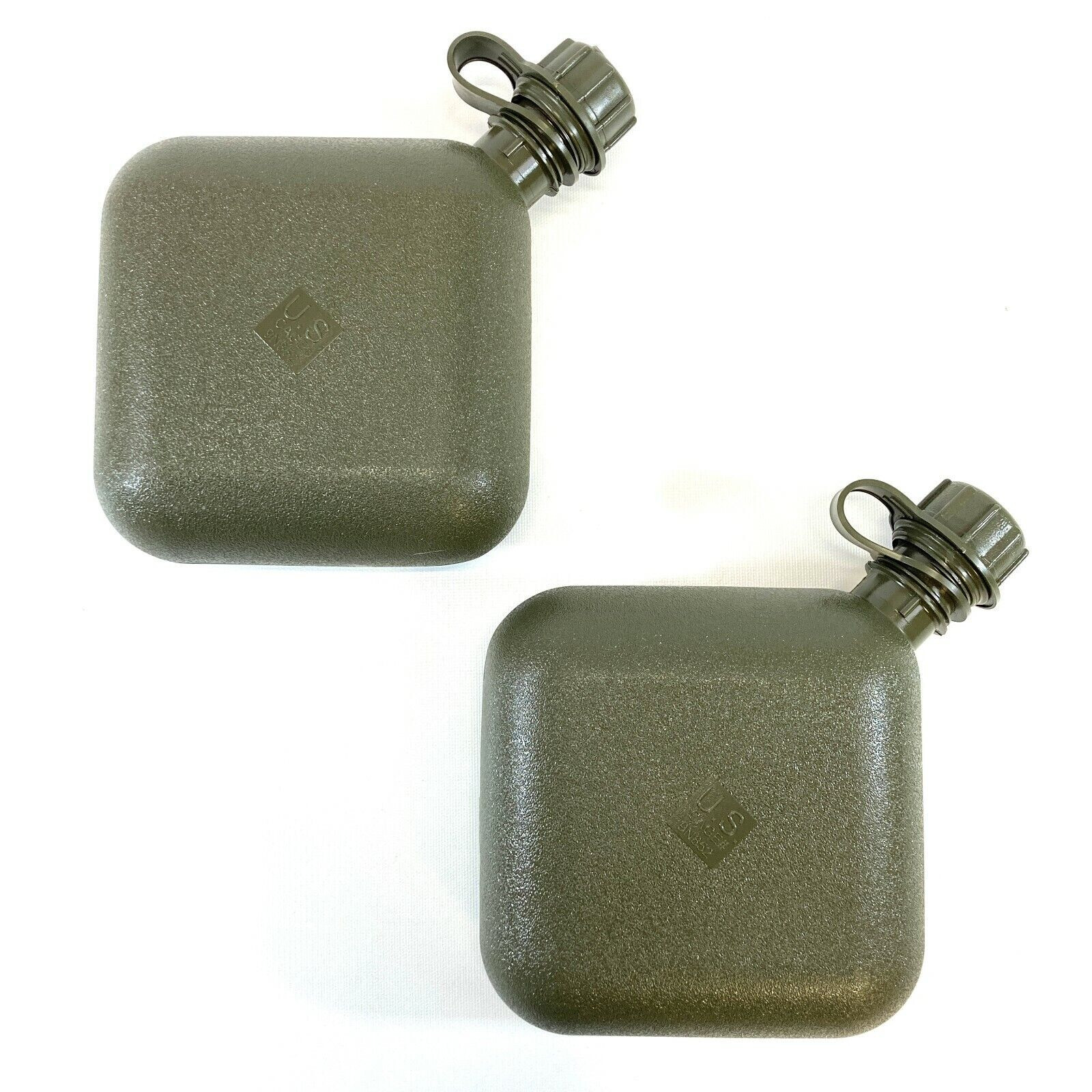 2 US Military 2 QUART COLLAPSABLE Water CANTEEN BLADDER OD w/ Flat Cap 2QT NEW