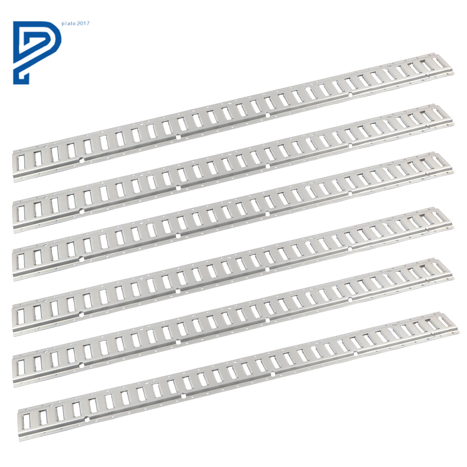 For Trailer Truck Van Galvanized Steel (6 Pack) 5' E Track Tie Down Rail Kit