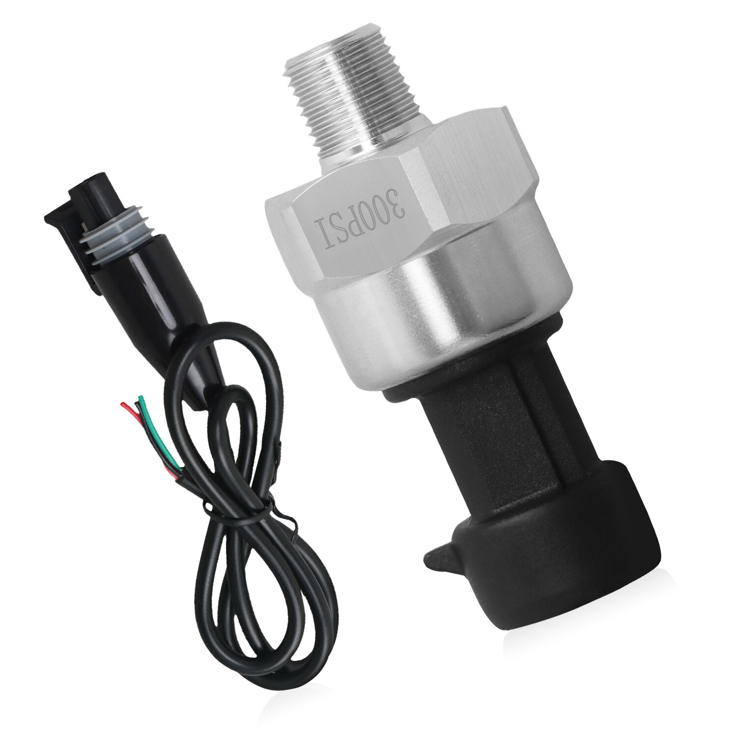 300 PSI 1/8"NPT Thread Stainless Steel Pressure Transmitter for Fuel Air Water