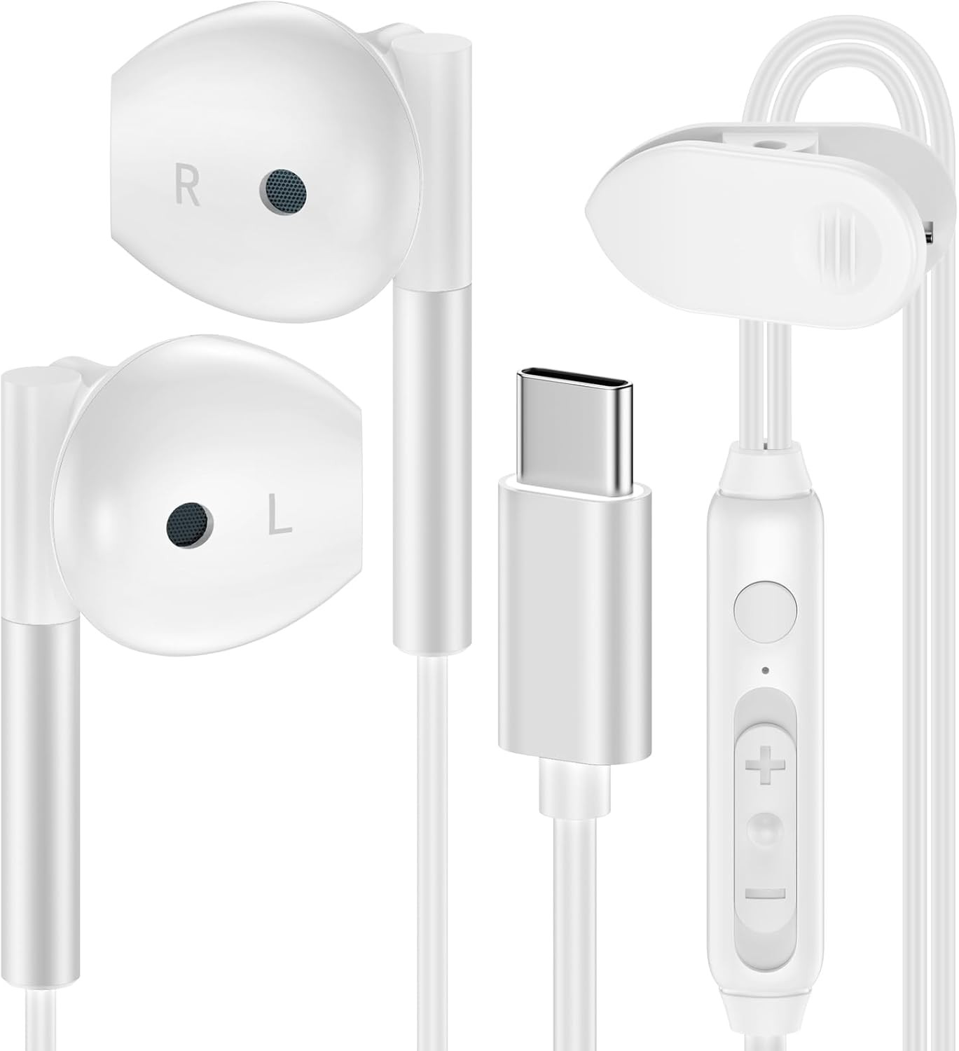 USB C Headphones Wired for Samsung Galaxy A16 5G A15 A55 A35 A25 S25 Ultra S24 A