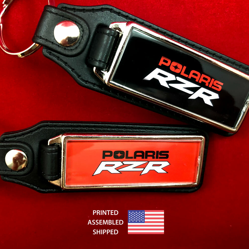 Key Fobs Key Ring Keychain for Polaris RZR (2-Pack)
