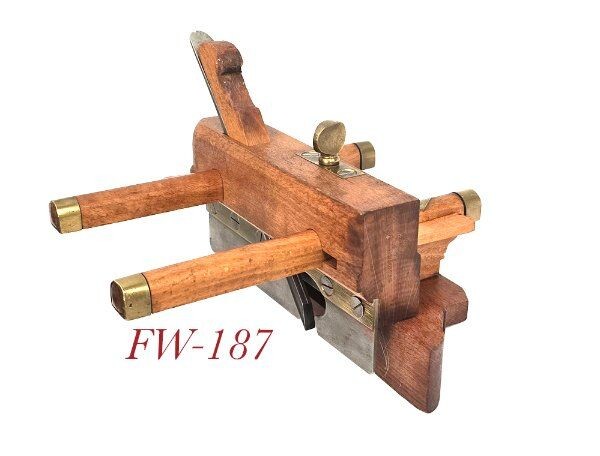 clean old COX LUCKMAN WEDGE ARM CARPENTER Woodworking Plow Plane tool
