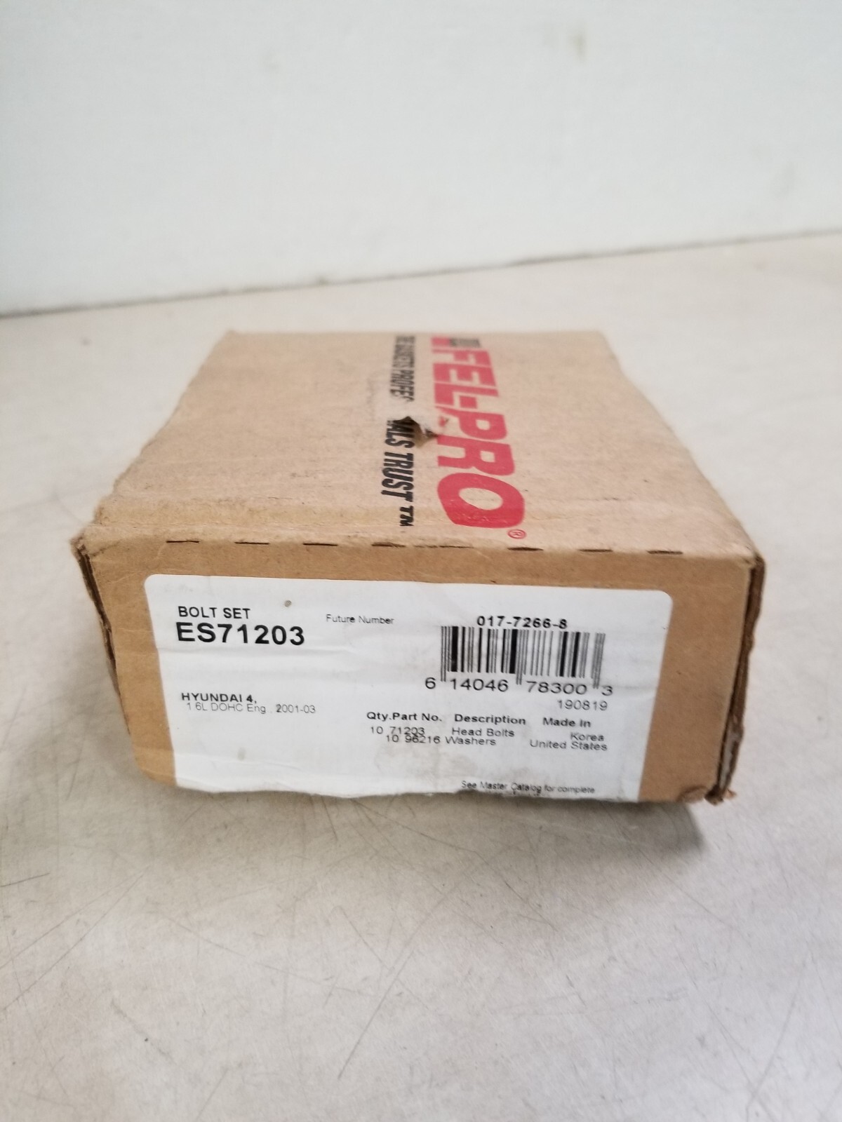 Engine Cylinder Head Bolt Set Fel-Pro ES 71203